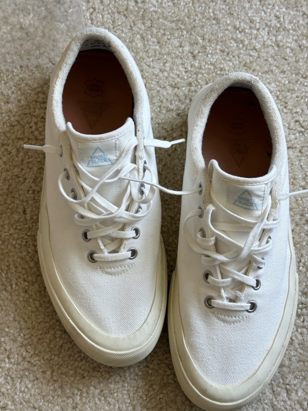 Brandblack Los Angeles Vesta Premium Men's Casual White Canvas Sneakers